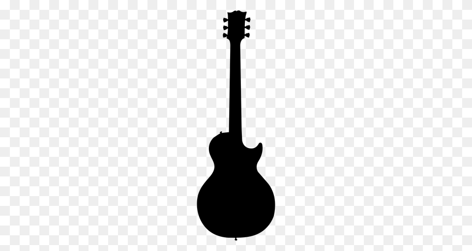 Gibson Guitar Musical Instrument Silhouette, Gray Png Image