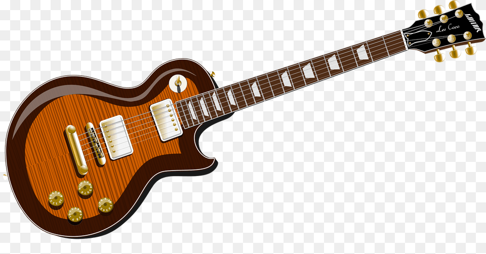 Gibson Guitar With Flame Top Finish Clipart, Electric Guitar, Musical Instrument Free Png