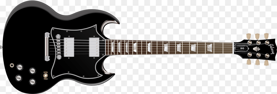 Gibson Sg Gibson Sg Standard 2017 Ebony, Bass Guitar, Guitar, Musical Instrument Png