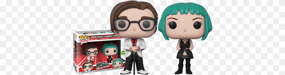 Gideon Gideon Graves And Ramona Flowers Funko Pop, Book, Comics, Publication, Figurine Png Image