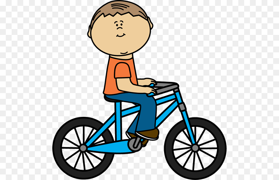 Gif Clipart Images Of A Boy Riding A Bike Clip Art Images, Wheel, Machine, Vehicle, Tricycle Free Png Download