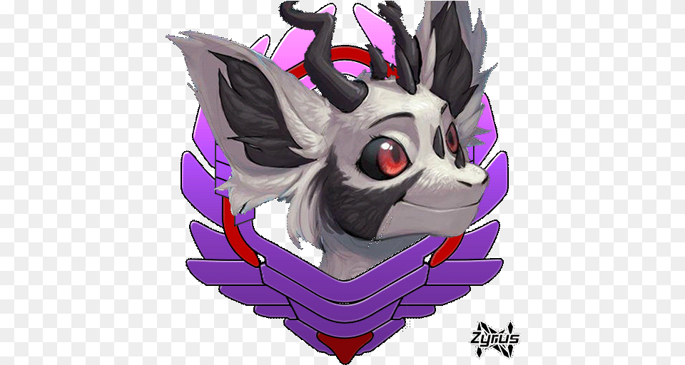 Gif Overwatch Icon Commission From Overwatch Animated Gif Icon, Person, Art, Dragon, Purple Free Png Download