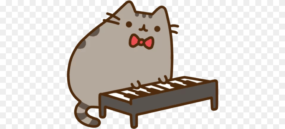 Gif Pusheen Sock In A Mug Piano Image Pusheen Piano Gif, Musical Instrument Free Png Download