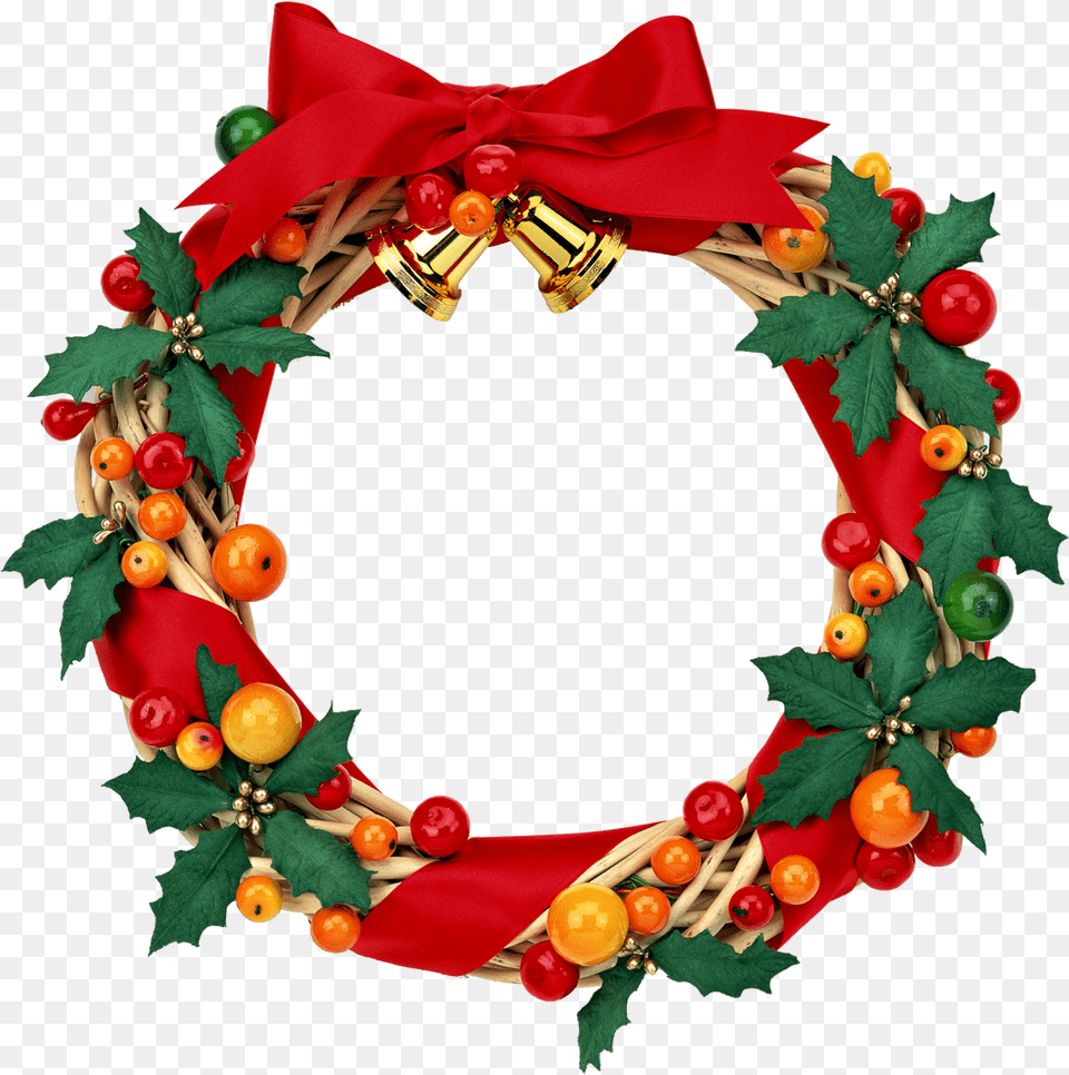 Gifs De Coronas Navidad Fondos Pantalla Y Mucho Ms Christmas Wreath Hd, Bottle, Cosmetics, Perfume, Accessories Free Png Download