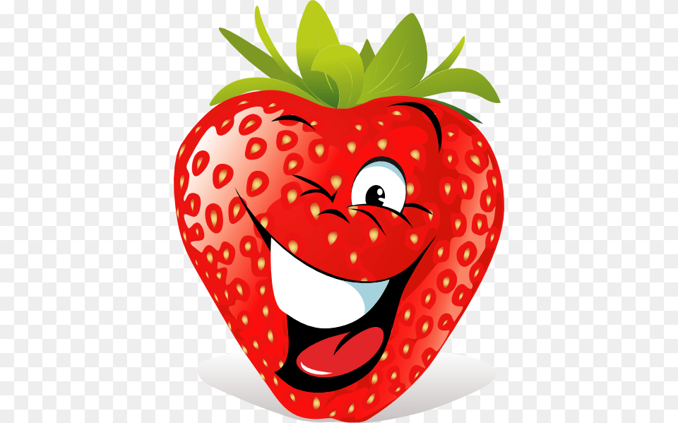 Gifs Divertidos Vegyes Smiley Clip Art And Strawberry, Berry, Food, Fruit, Plant Free Png