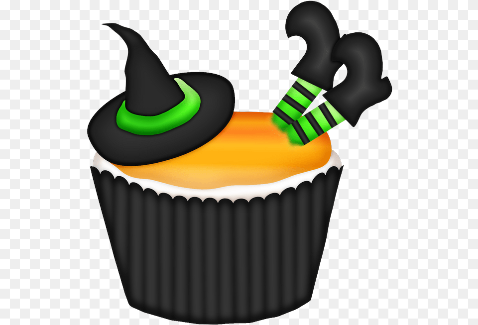 Gifs Halloween Cupcake Cakes Bottle Cap Halloween Cupcakes Clipart, Cake, Cream, Dessert, Food Free Transparent Png