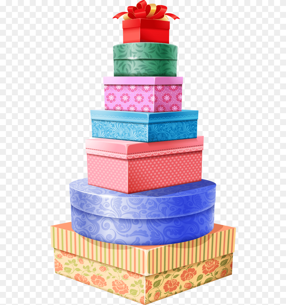 Gifs Tubes De Natal 2 Happy Birthday Friend Ribbon Tower Of Gifts Clipart, Cake, Dessert, Food, Box Free Transparent Png