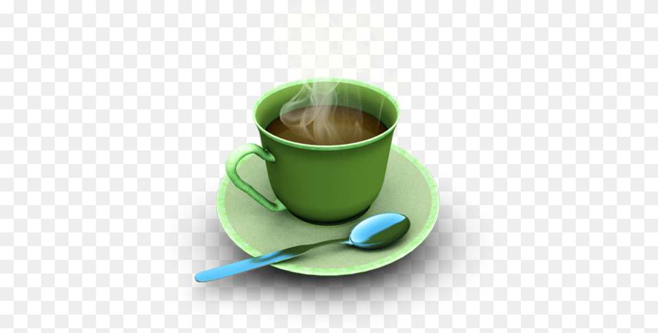Gifs Y Fondos Pazenlatormenta Green Coffee Cup, Cutlery, Spoon, Saucer, Beverage Free Transparent Png