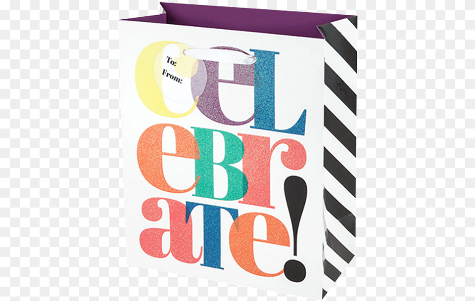 Gift Bag Celebrate 2 Bottle Creative Arts, Cutlery, Text Png Image