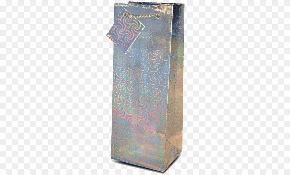 Gift Bag Foil Hologram Silver Paper Bag, Pattern, Formal Wear, Home Decor, Aluminium Free Png Download