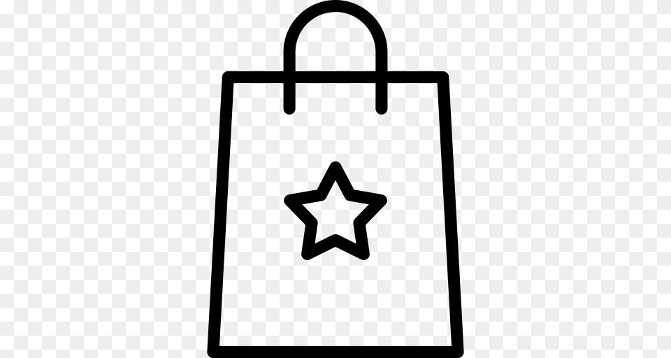 Gift Bag Icon, Gray Png Image
