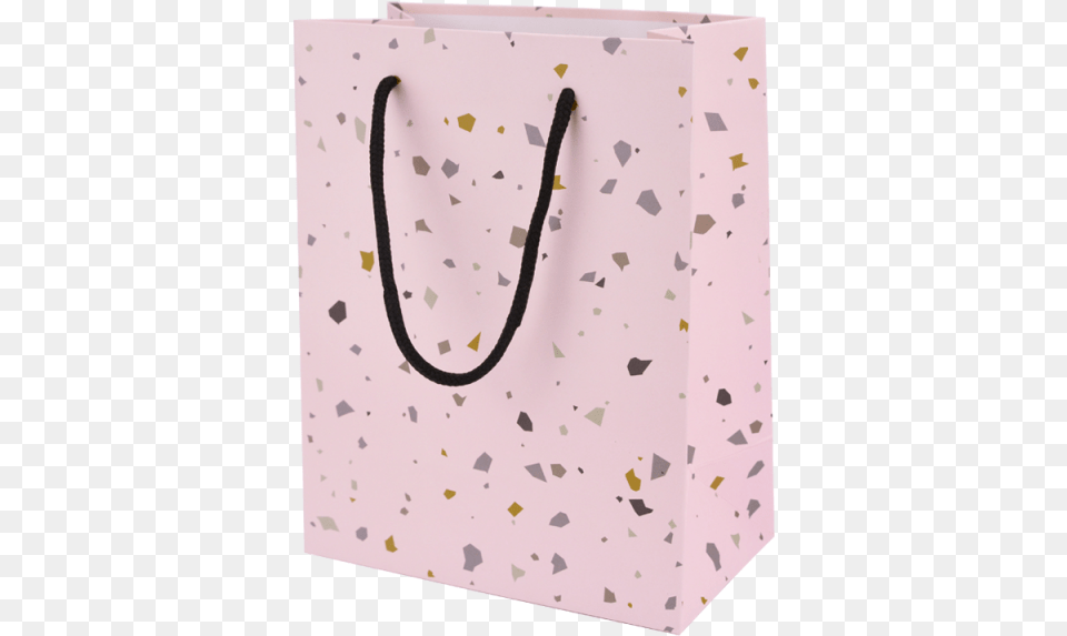 Gift Bag Terrazzo Rose Tote Bag, Tote Bag, Shopping Bag, White Board Png Image