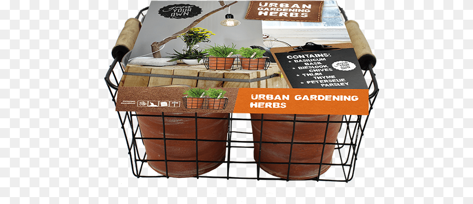 Gift Basket, Jar, Plant, Planter, Potted Plant Png