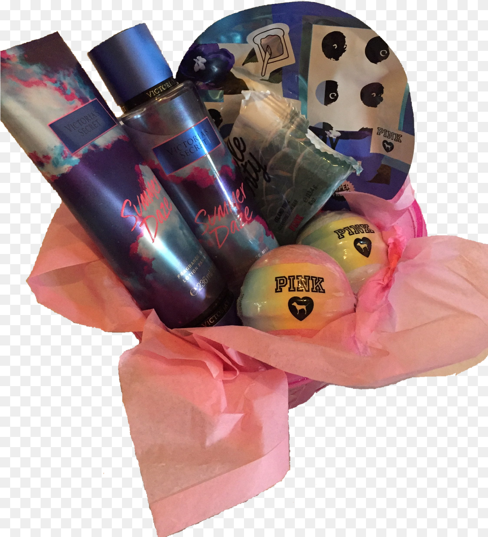 Gift Basket, Bottle, Cosmetics, Perfume Free Transparent Png