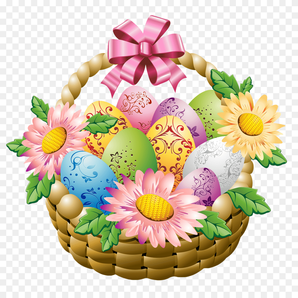 Gift Basket T Basket Clip Art Wikiclipart, Egg, Food Free Transparent Png