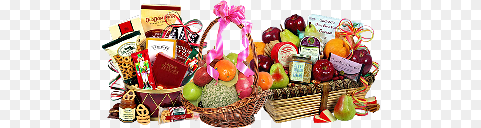 Gift Baskets Food As The Anthropology Jpg Black Gift Basket, Fruit, Plant, Produce, Citrus Fruit Free Png Download