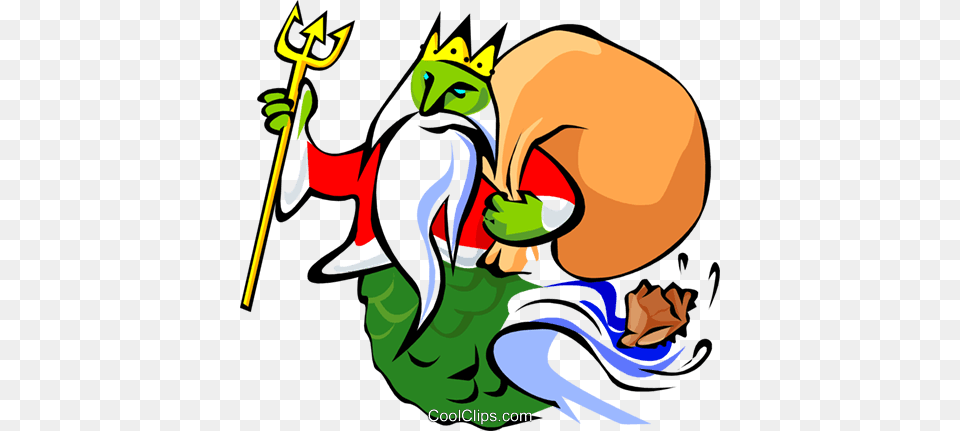 Gift Bearing King Neptune Royalty Vector Clip King Neptune Clipart, Baby, Person Free Png