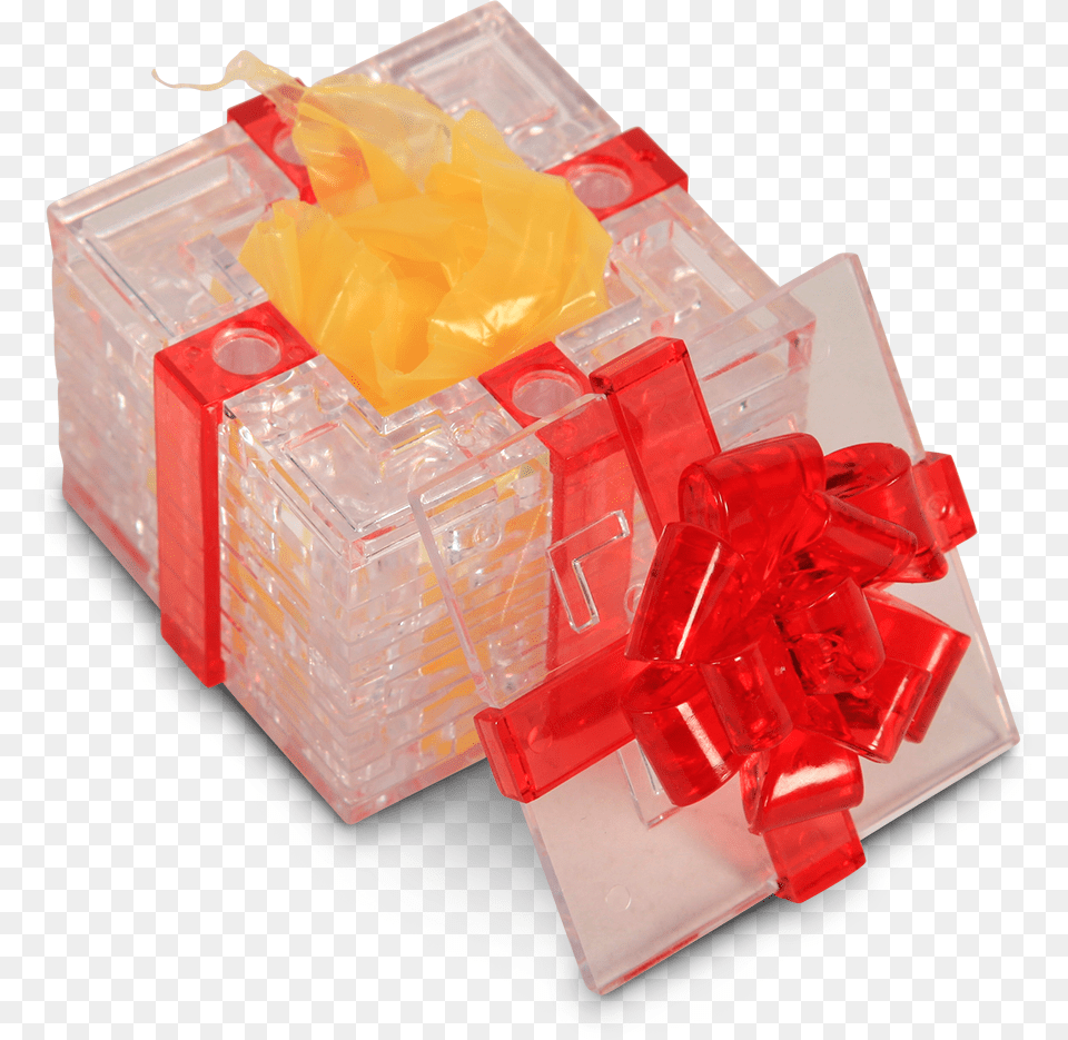 Gift Box 3d Crystal Puzzle Crystal Puzzle 3d, Food, Jelly, Plastic, First Aid Free Png Download