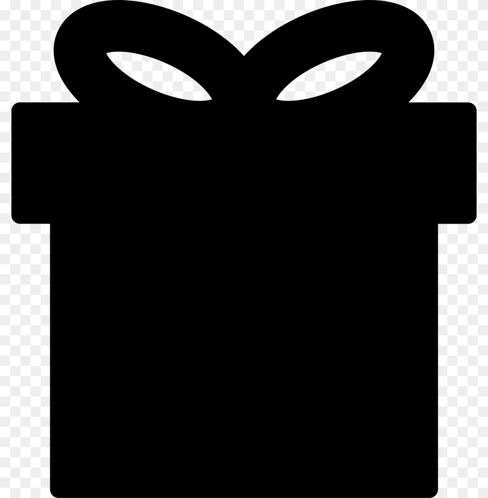 Gift Box Black Shape Free Transparent Png