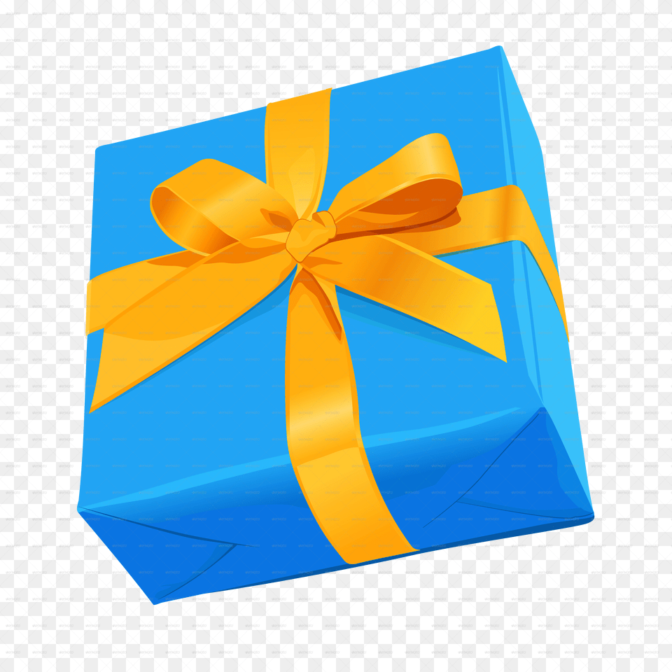 Gift Box Blue Gift Box Blue Yellow And Blue Gift Box Free Png