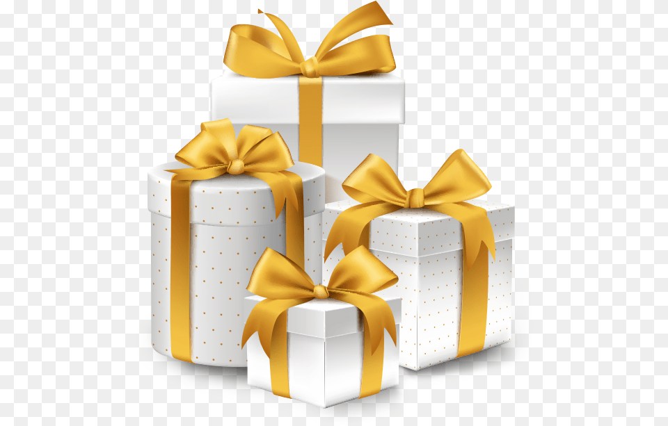 Gift Box Gold Transparent Birthday Background Free Png Download