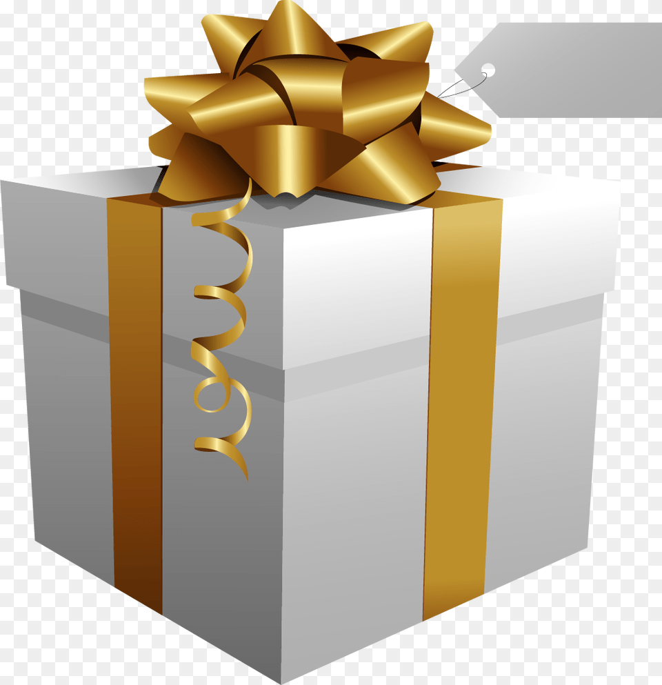 Gift Box Gold Design, Mailbox Free Png