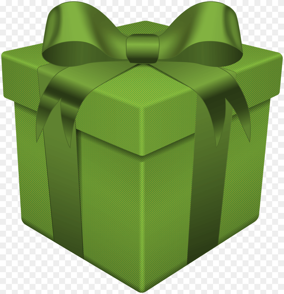 Gift Box Green Transparent Clip, Mailbox Png Image