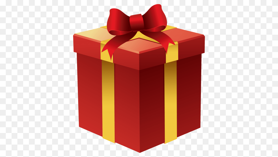 Gift Box In Red, Mailbox Free Transparent Png