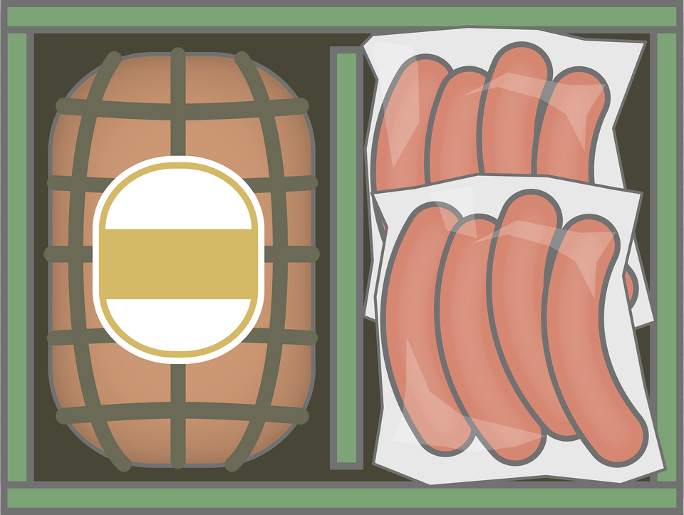 Gift Box Of Ham And Sausage Clipart, Dynamite, Weapon, Food, Ammunition Free Png Download