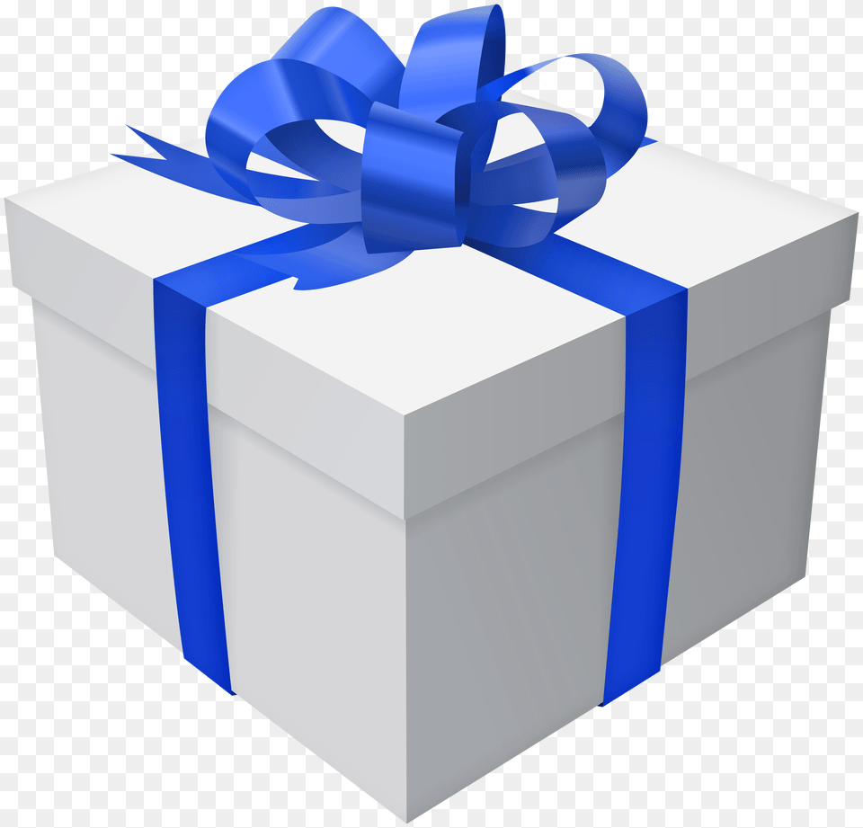 Gift Box With Blue Bow Clip Art, Mailbox Free Png
