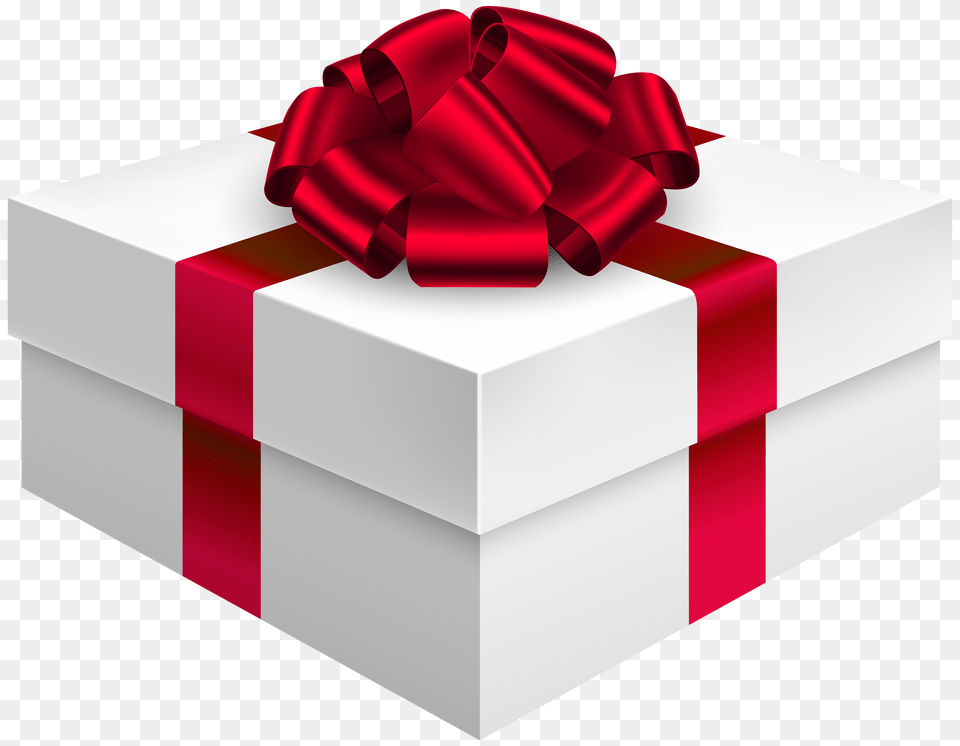 Gift Box With Bow In Red Clipart, Mailbox Free Png Download