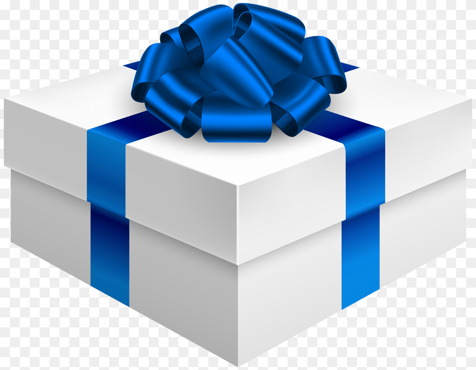 Gift Box With Dark Blue Bow Clipart, Mailbox Free Png Download