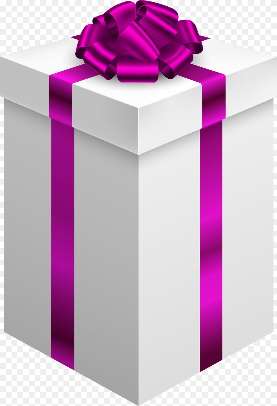 Gift Box With Purple Bow Clipart Gift Box Transparent, Mailbox Free Png