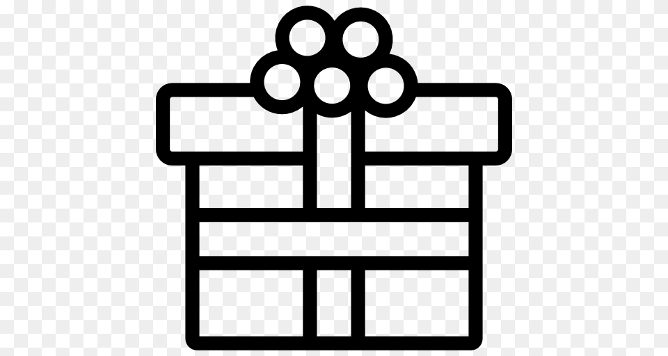 Gift Boxes Icon, Cross, Symbol, Stencil Free Transparent Png
