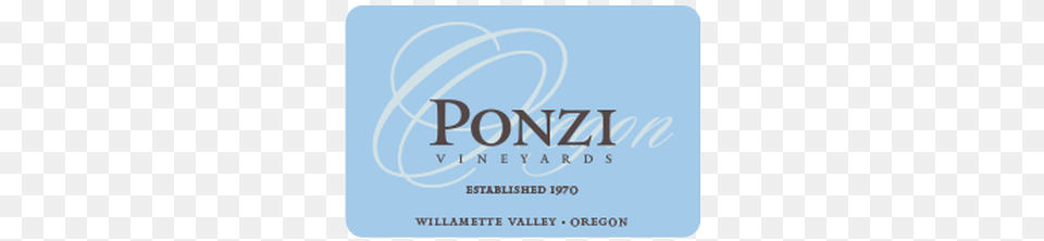 Gift Card 100 Ponzi Vineyards Logo, Paper, Text, Blackboard, Business Card Png
