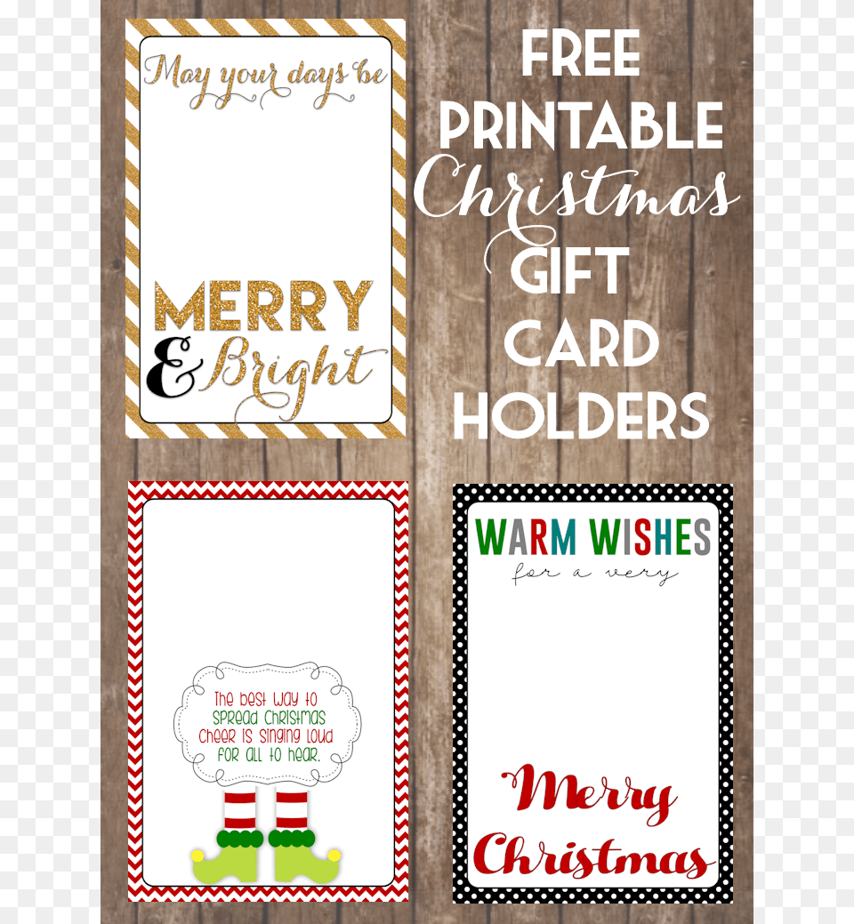 Gift Card Holders Wood Background Christmas Gift Card Holder Printable, Advertisement, Poster, Envelope, Mail Free Png Download