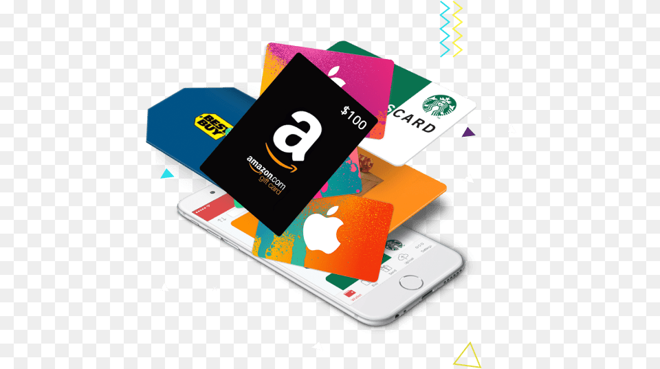 Gift Card Trading Logo, Text, Business Card, Electronics, Mobile Phone Png Image
