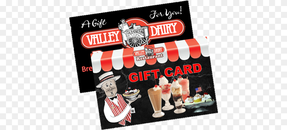 Gift Card Valley Dairy, Food, Cream, Dessert, Ice Cream Png Image