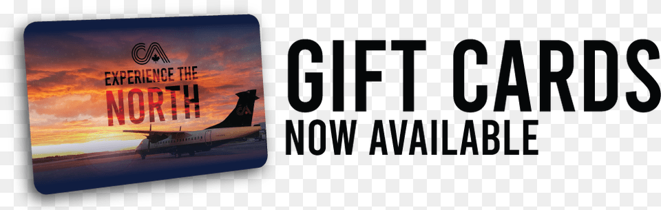 Gift Cards Available Banner Logo Container Ship, Aircraft, Airplane, Transportation, Vehicle Png Image