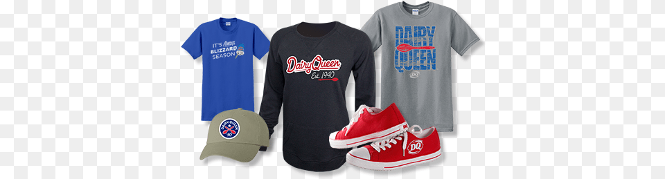 Gift Cards Gear Dairy Queen T Shirt, T-shirt, Clothing, Footwear, Sneaker Png Image