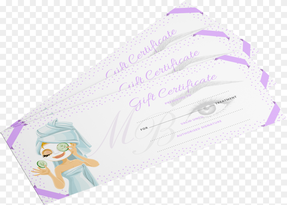 Gift Certificates Mint Beauty Cartoon, Adult, Female, Person, Woman Free Png Download