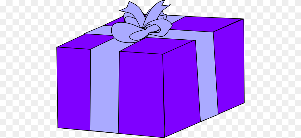 Gift Clipart Purple Clipart Of Gift Box Png