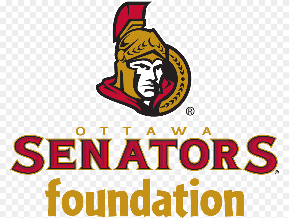 Gift From Senators Foundation And Nhl Foundation Ottawa Senators Vs New Jersey Devils, Logo, Face, Head, Person Free Png Download