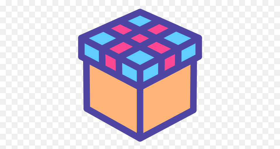 Gift Gift Box Mobile Icon With And Vector Format For, Toy, Rubix Cube Png Image