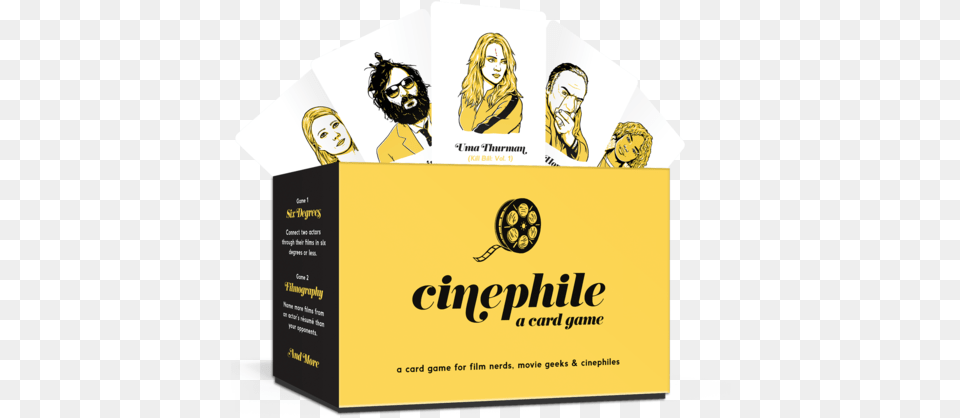 Gift Guide Ideas For Film And Tv Fans Curated By Cinephile Card Game, Advertisement, Poster, Adult, Person Free Png Download
