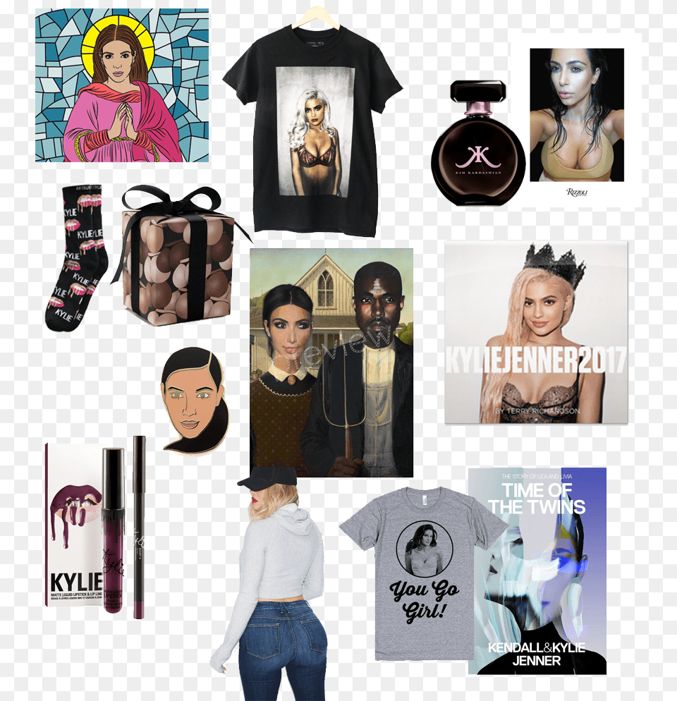 Gift Guide Kardashians Final False Official Kylie Jenner 2017 Calendar By Terry, Adult, T-shirt, Person, Pants Free Png Download