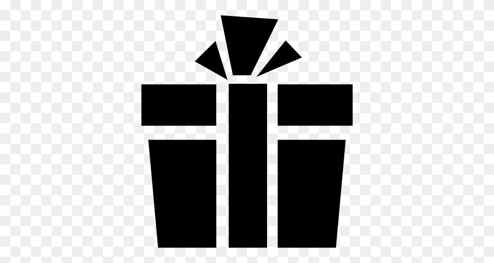 Gift Icon, Gray Free Transparent Png