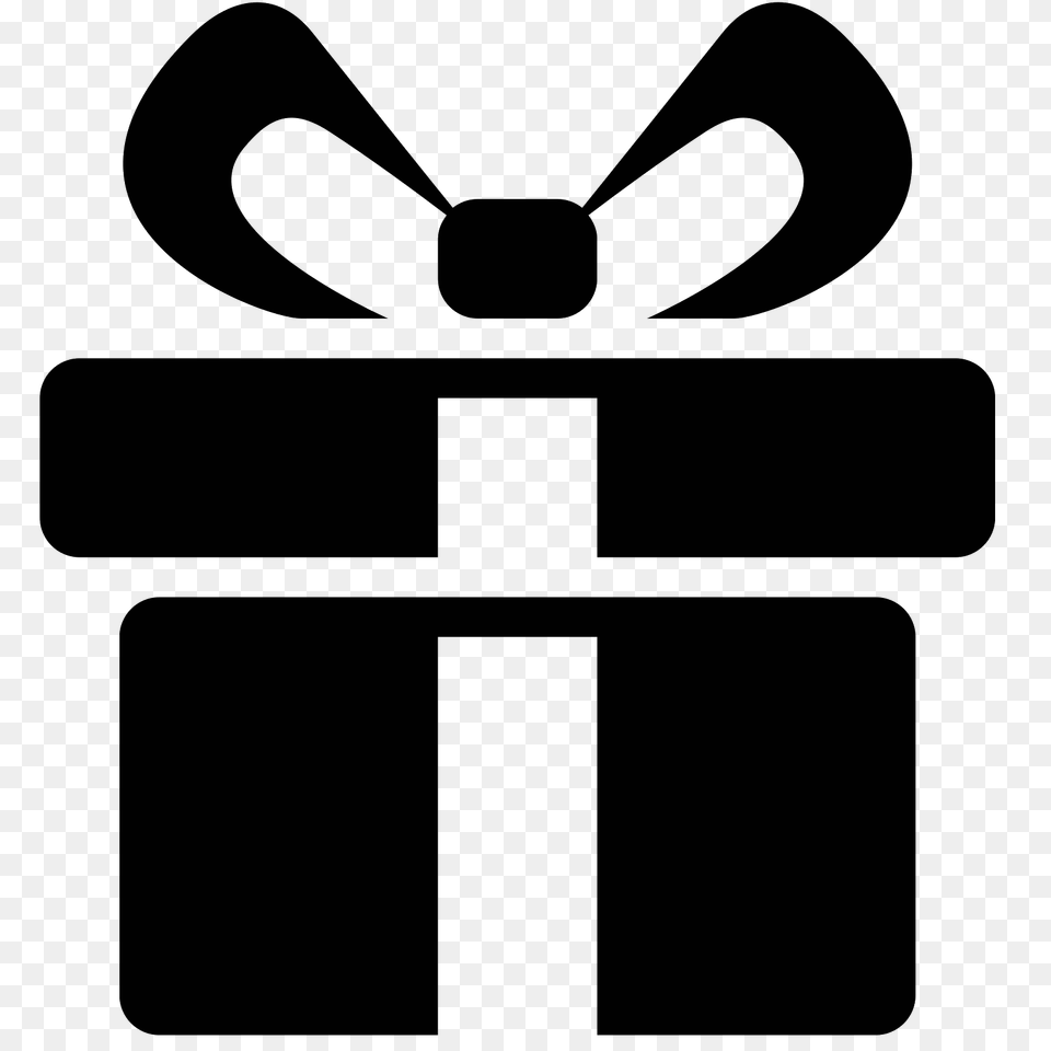 Gift Icon, Gray Free Png