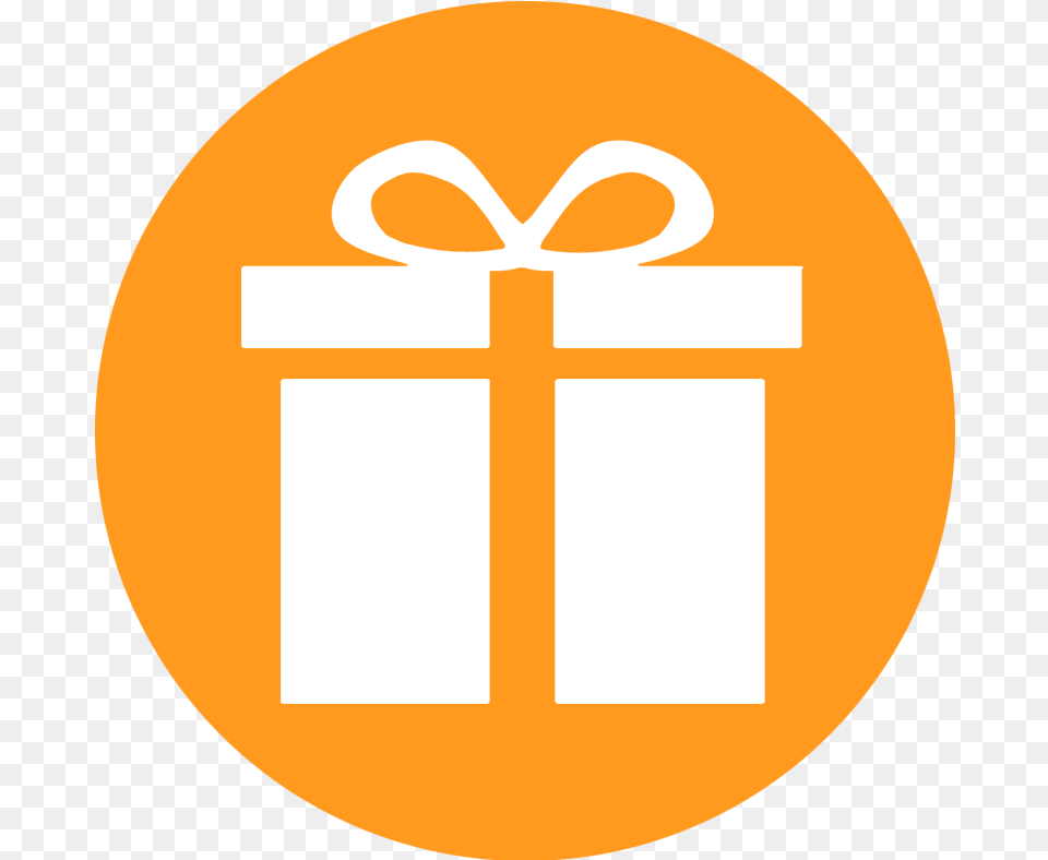 Gift Icon Gift In A Circle Free Transparent Png