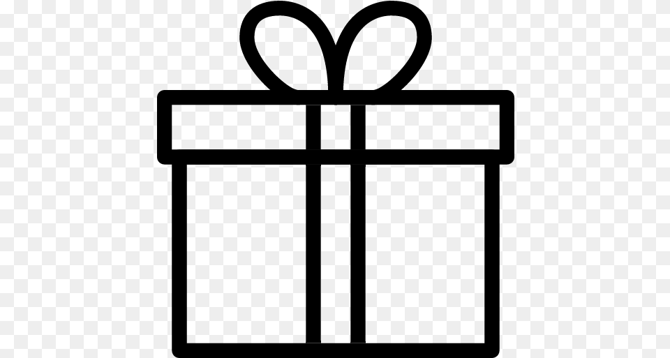 Gift Icon Vector, Gray Png Image